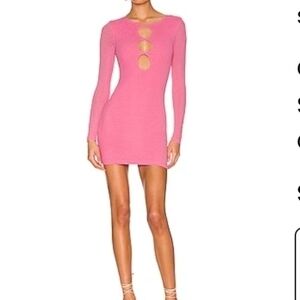 Revolve Superdown Vibrant Pink Mini Dress